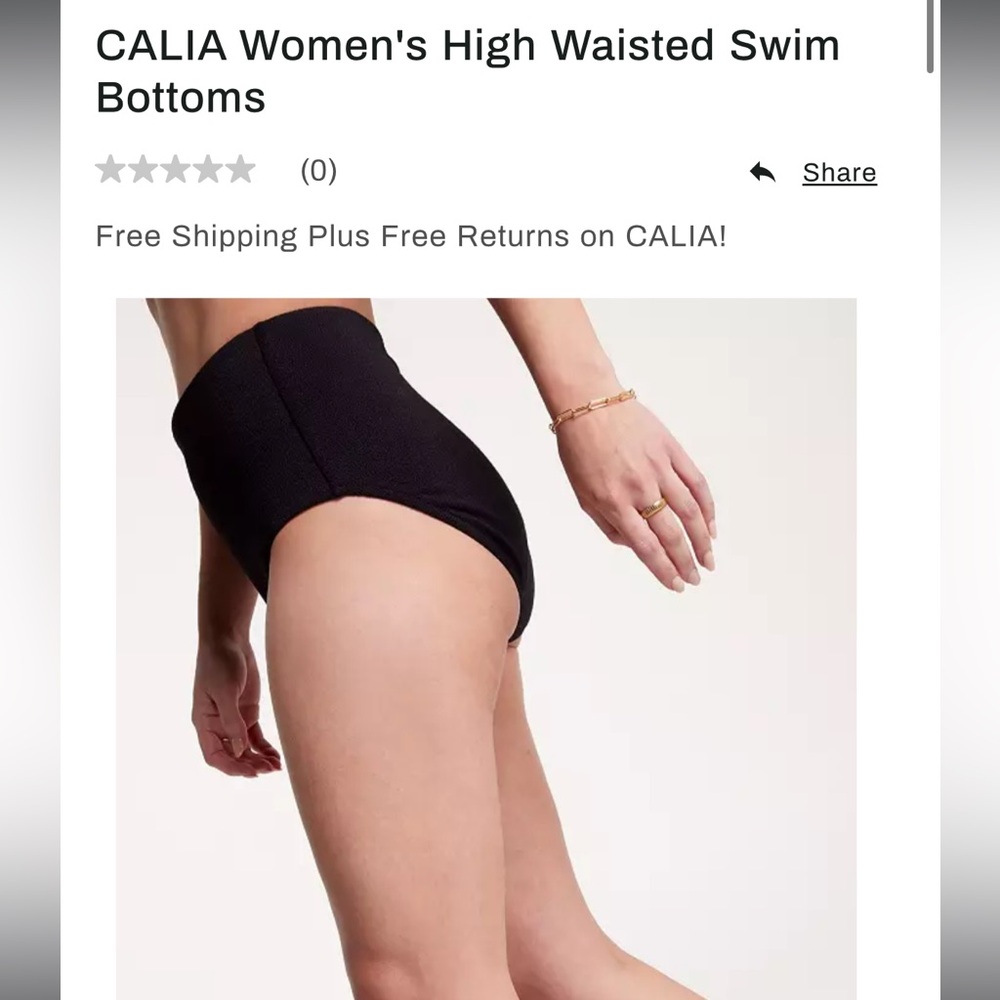 CALIA high waisted swim bottoms